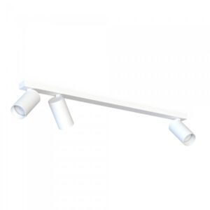 Lampa sufitowa na listwie, biała, 3 reflektory GU10 – zdjęcie 1