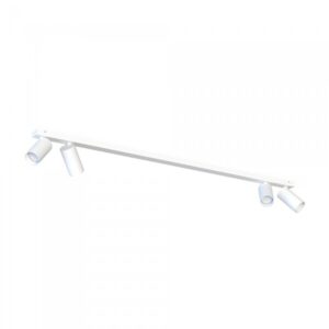 Lampa sufitowa na listwie, biała, 4 reflektory GU10 – zdjęcie 1