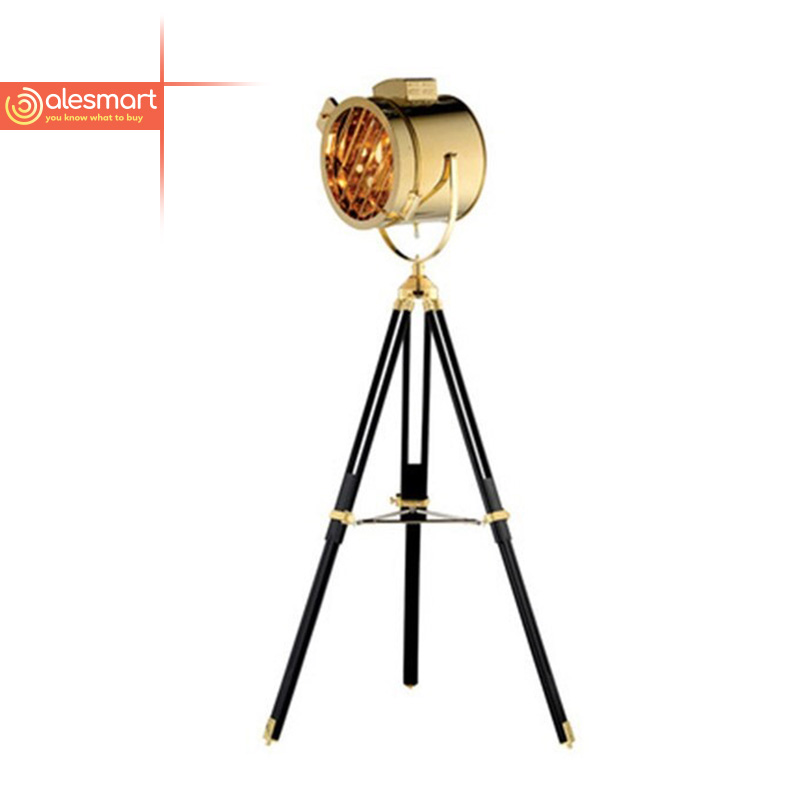 Lampa stojąca na trójnogu Retro Hollywood - obrazek 5