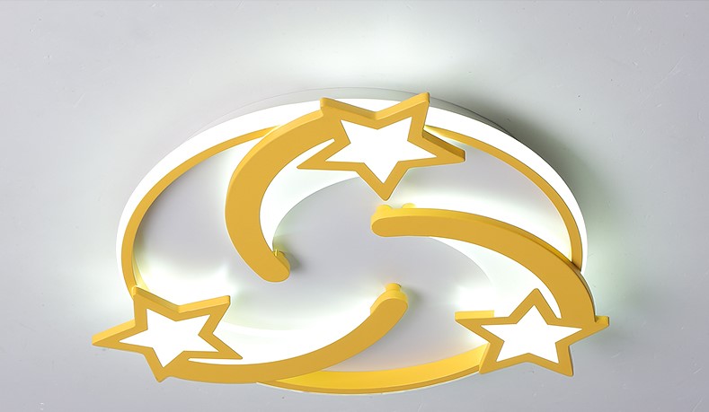 Lampa Sufitowa Spadające Gwiazdy Do Pokoju Dziecięcego LED Złota - obrazek 10