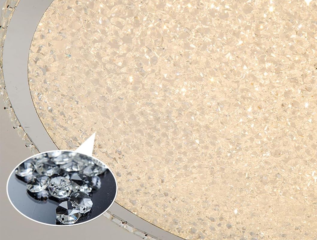 Nowoczesna Lampa Sufitowa Diamond Plafon Glamour Chrom LED - obrazek 5