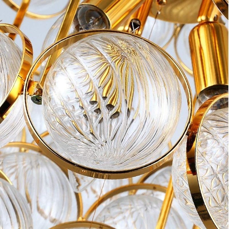 Elegancka Lampa Sufitowa Opera Żyrandol Złoty Glamour - obrazek 8