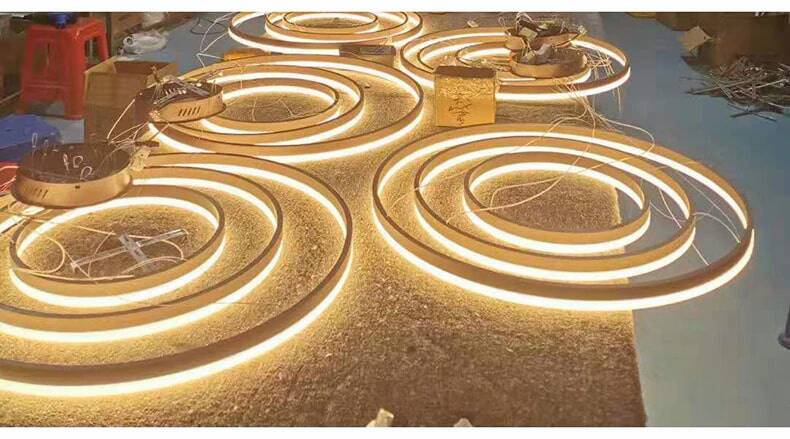 Lampa Wisząca Ring LED 2/3/4/5 Żyrandol Nowoczesny - obrazek 13