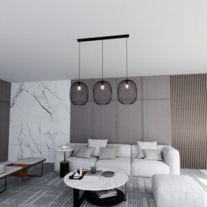 Nowoczesna Metalowa Lampa Wisząca Onyx Loft