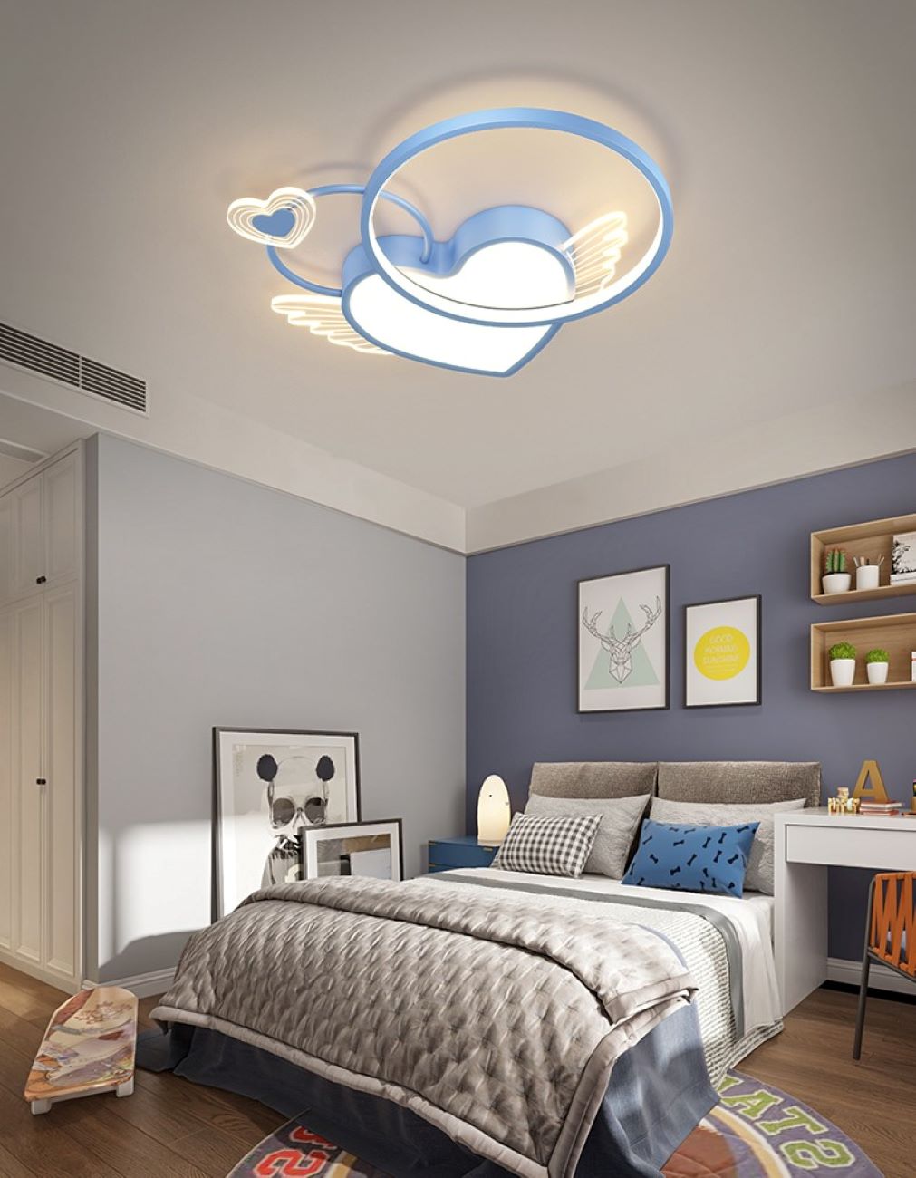 Lampa Sufitowa Serce Do Pokoju Dziecięcego LED - obrazek 3