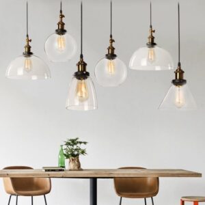 Wisząca Lampa Szklana Verto Loft Skandynawska