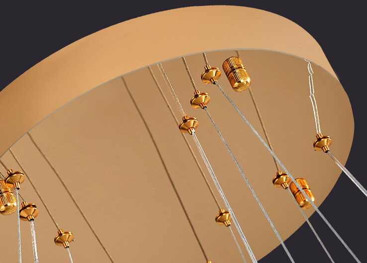 Postmodernistyczna Lampa Sufitowa Art Feather Żyrandol LED - obrazek 9