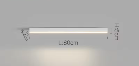 Minimalistyczna Nowoczesna Lampa Sufitowa Listwa LED Plafon do biura, kuchni, pokoju do pracy