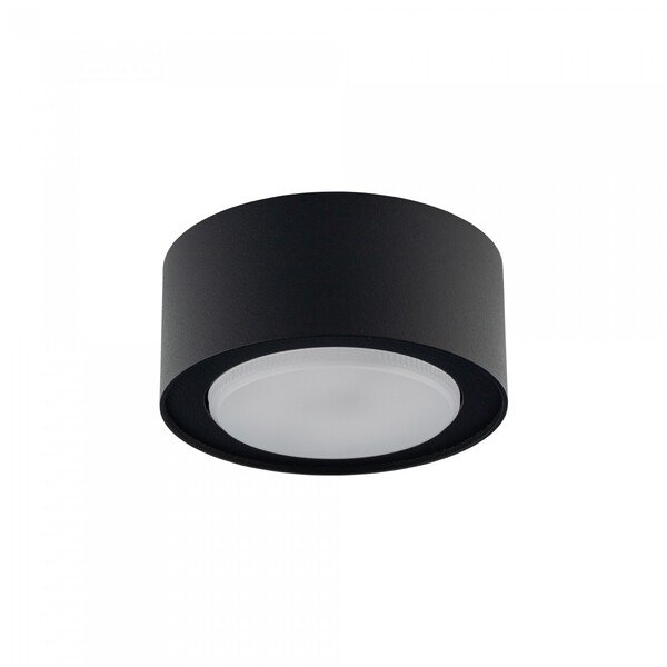 Plafon GX53, czarny okrągły, 10 cm, niski profil 1 Plafon GX53, czarny okrągły, 10 cm, niski profil – zdjęcie 1