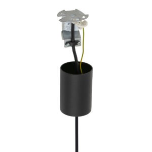 Lampa wisząca tuba G9, czarna, 49 cm, LASER – zdjęcie 2