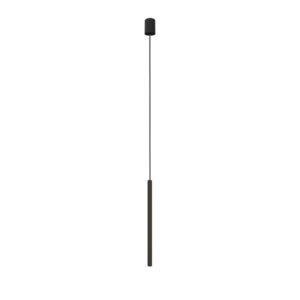 Lampa wisząca tuba G9, czarna, 49 cm, LASER – zdjęcie 1