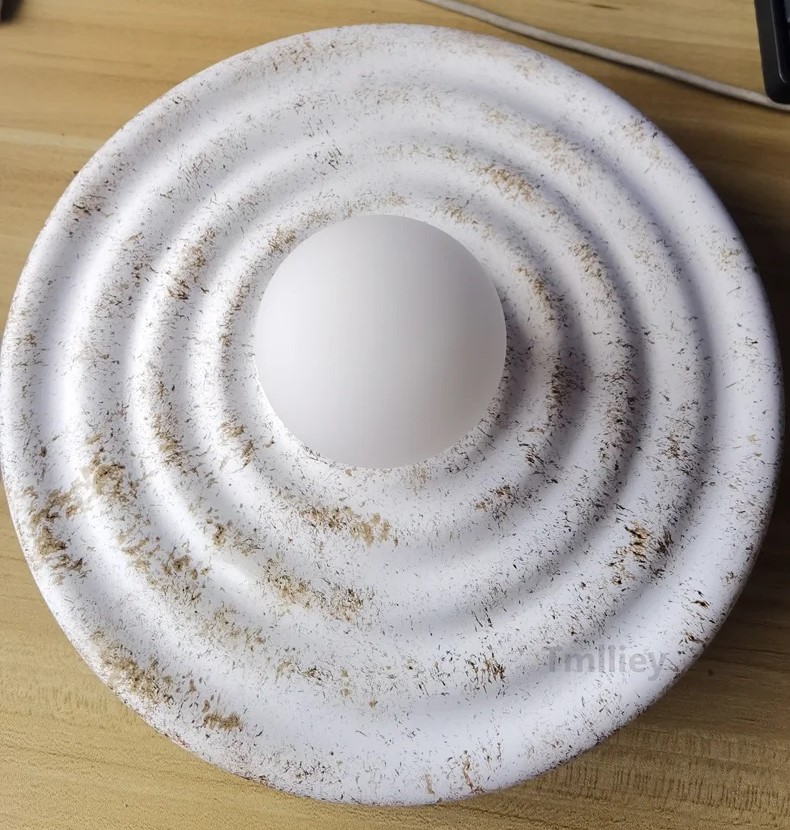 Japońska Lampa Ścienna Wabi-Sabi Resin Kinkiet - obrazek 8