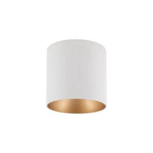 Plafon GU10, biało-złoty cylinder, 11,5 cm, EYE TONE – zdjęcie 1