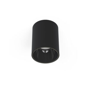 Plafon punktowy GU10, czarny cylinder, 11,5 cm – zdjęcie 1