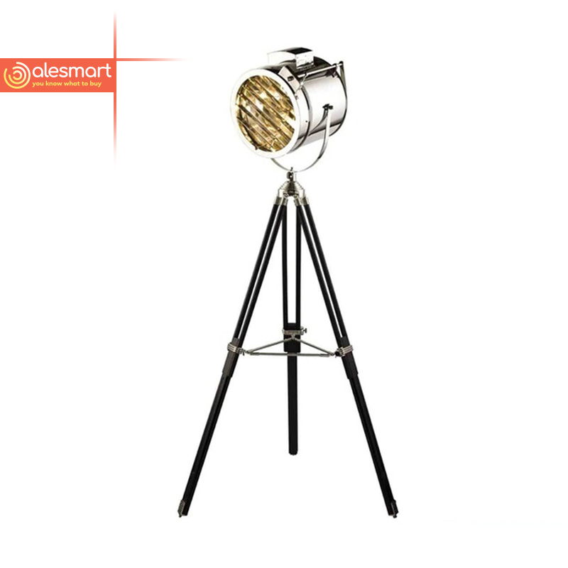 Lampa stojąca na trójnogu Retro Hollywood - obrazek 7