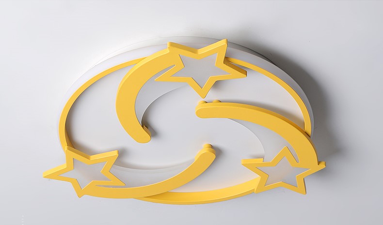 Lampa Sufitowa Spadające Gwiazdy Do Pokoju Dziecięcego LED Złota - obrazek 11