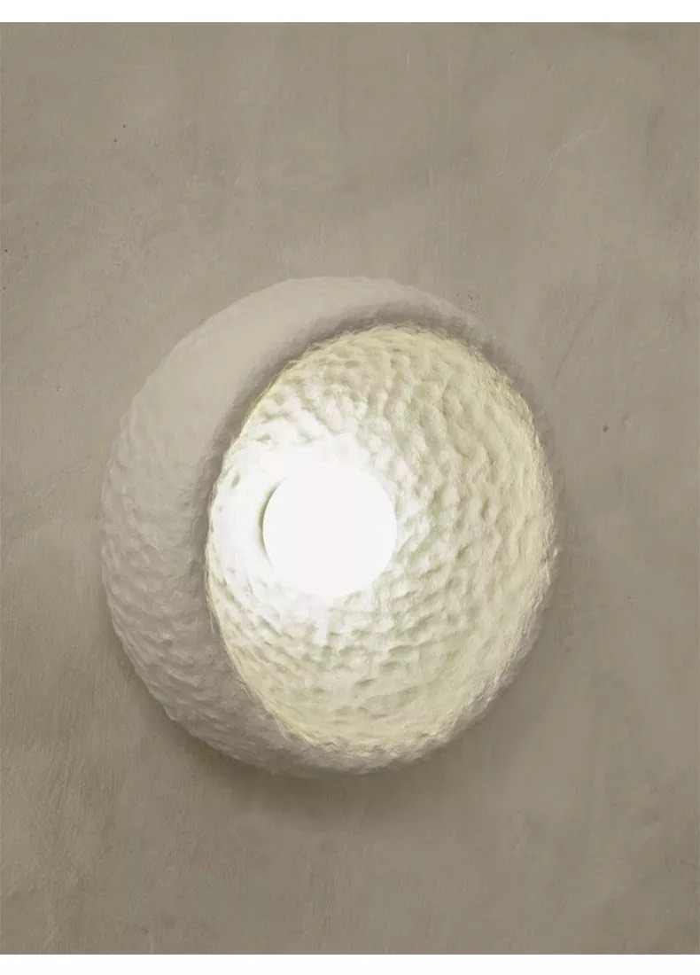 Japońska Lampa Ścienna Wabi-Sabi Circular Kinkiet - obrazek 6