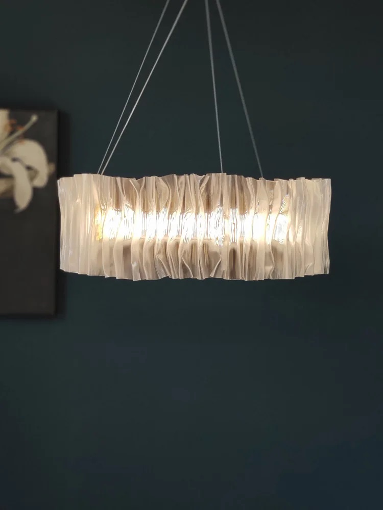 Nowoczesna Lampa Wisząca Accordeon Żyrandol Złoty Srebrny - obrazek 7