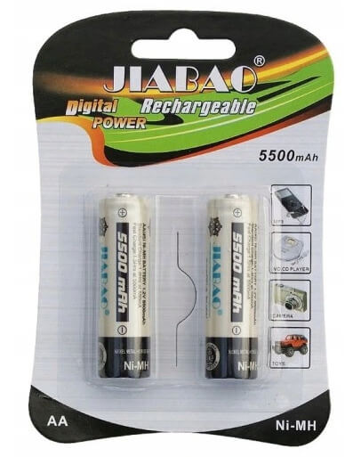 AKUMULATORKI 2 szt x BATERIA AA 5500mAh R6