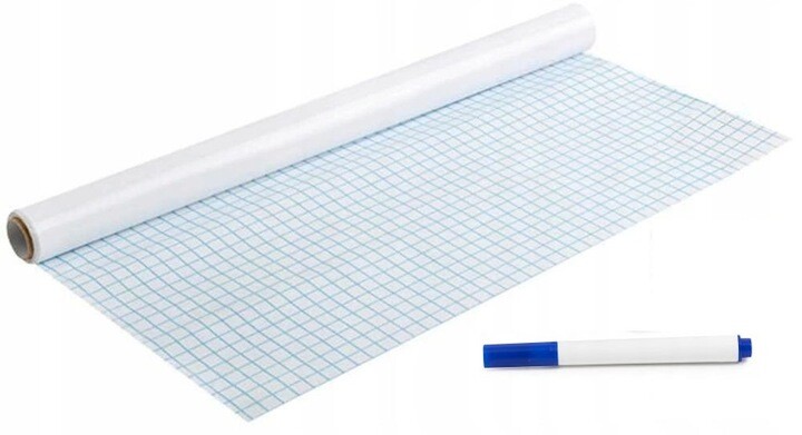 Tablica Samoprzylepna - BIAŁA 45cm x 200cm + Mazak - obrazek 2