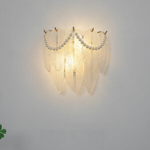 Dekoracyjna Lampa Ścienna Szklana Art Deco