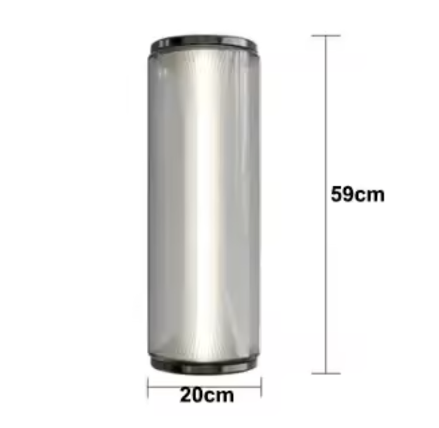 Designerska lampa stołowa szklana