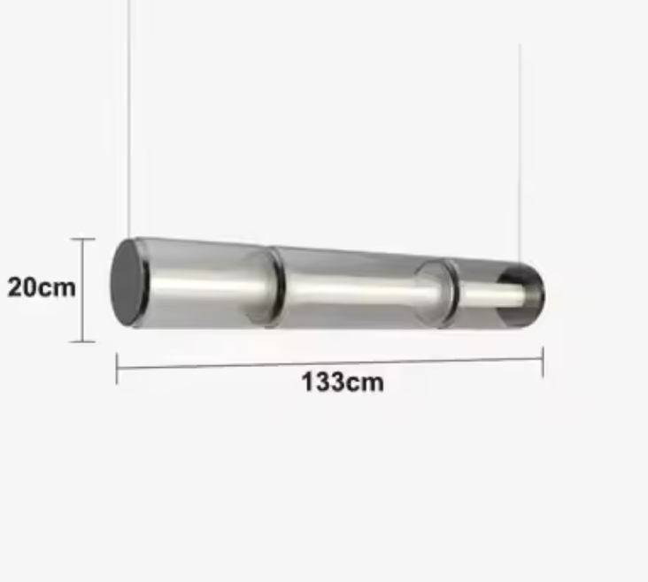 Designerska lampa wisząca szklana