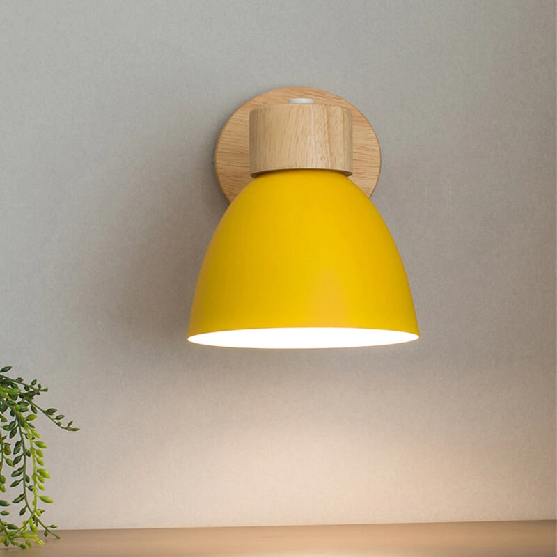 Drewniany Kinkiet Ścienny Macarons Skandynawski - obrazek 3