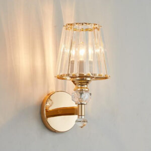 Elegancki Kinkiet Ścienny Szklany Art Deco