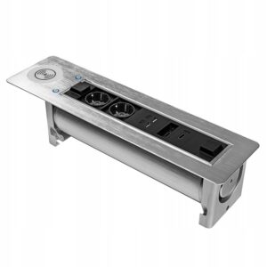 Elektryczne gniazdo blatowe obrotowe, USB HDMI obrotowe z ładowarką indukcyjną