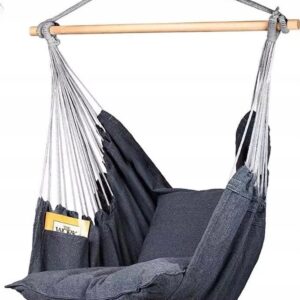 Fotel Wiszący SZARY + Poduszki