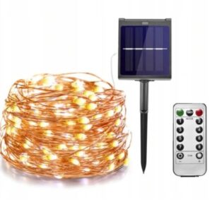 GIRLANDA SOLARNA ogrodowa OZDOBNA 100 LED