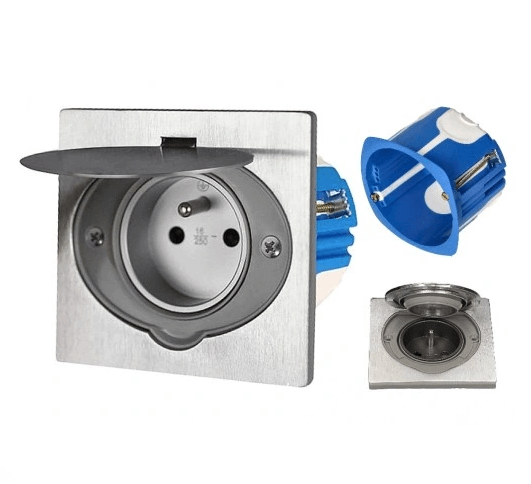 Gniazdo Podłogowe Pojedyncze Puszka - obrazek 3