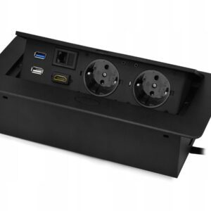 Gniazdo na blatowe chowane w blat USB, HDMI, internet