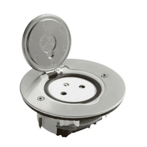 Gniazdo podłogowe okrągłe IP44