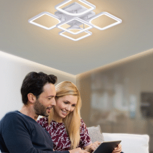 Geometryczna lampa sufitowa 4+1/5 60W sufitowa do sypialni