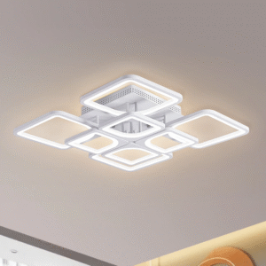 Geometryczna lampa sufitowa 4+4/8 75W sufitowa