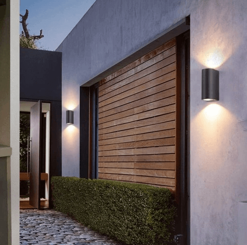 Kinkiet Ogrodowy LED Lampa Elewacyjna 2xGU10 35W Zaokrąglona - obrazek 3