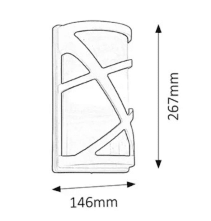 Kinkiet zewnętrzny brązowy E27 40 W