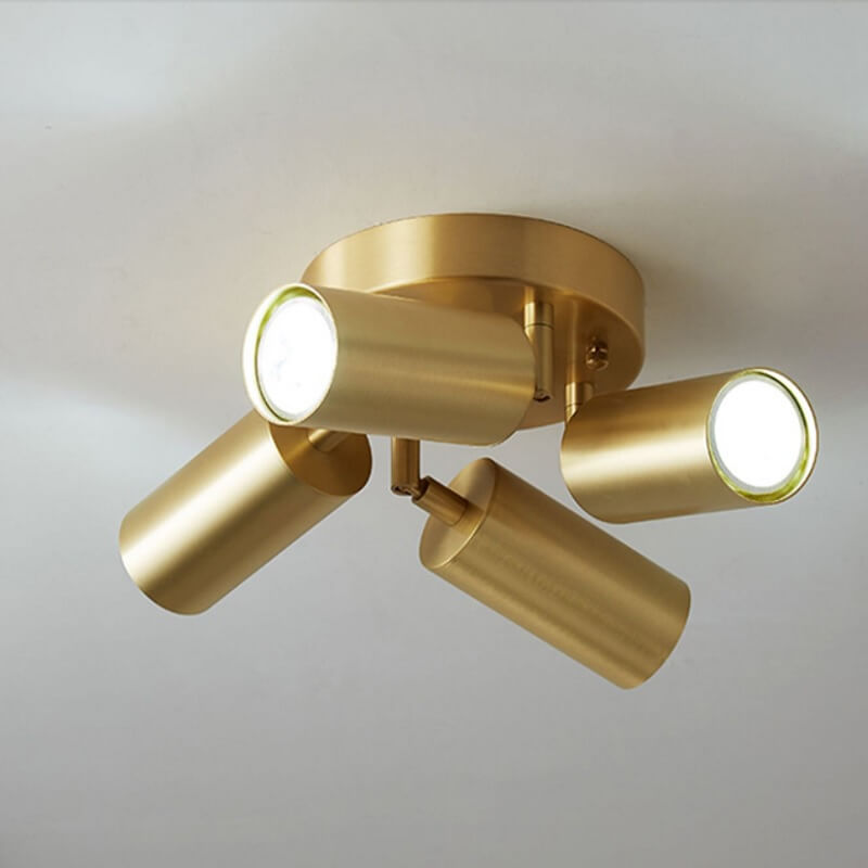 Klasyczny Reflektor Sufitowy Złoty Elegancki