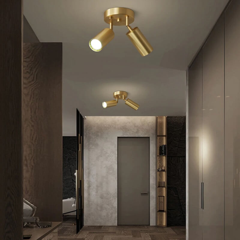 Klasyczny Reflektor Sufitowy Złoty Elegancki - obrazek 7