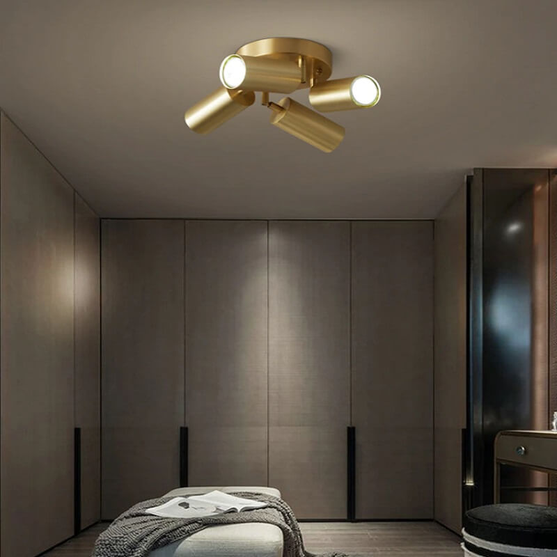 Klasyczny Reflektor Sufitowy Złoty Elegancki - obrazek 10