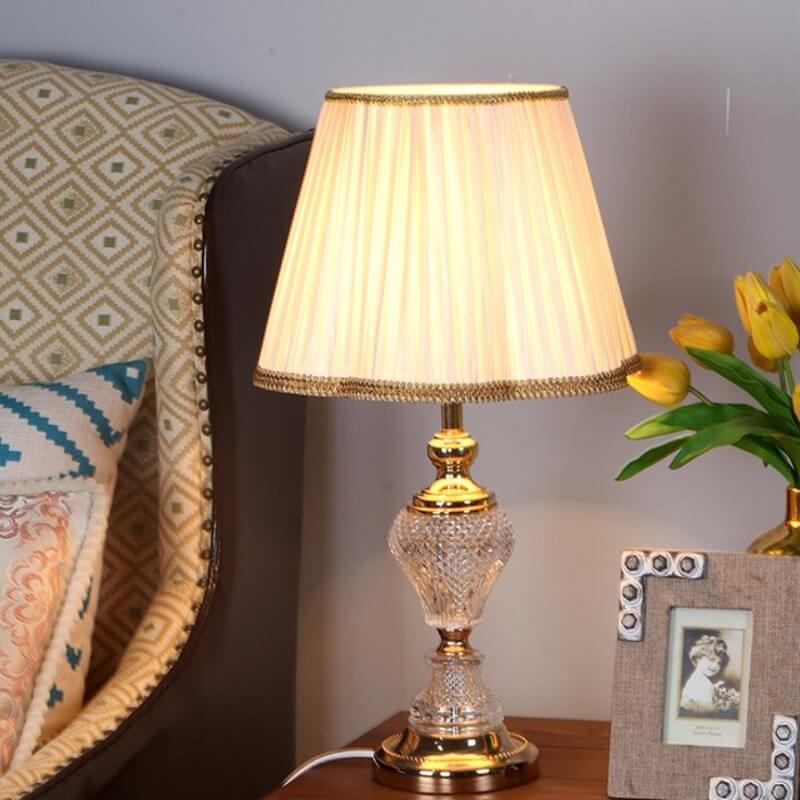 Kryształowa Lampka Nocna Elegancka Art Deco - obrazek 4