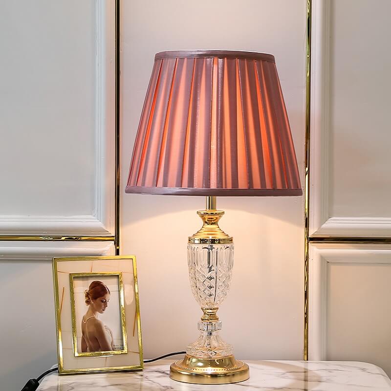 Kryształowa Lampka Nocna Elegancka Art Deco - obrazek 2