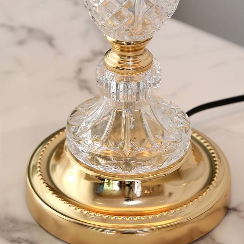 Kryształowa Lampka Nocna Elegancka Art Deco - obrazek 3