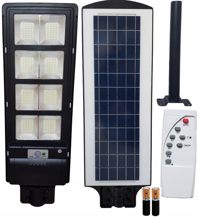 Lampa Latarnia ULICZNA 360W Solar Led + Uchwyt + Pilot