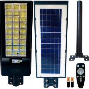Latarnia SOLARNA 600W + UCHWYT + PILOT