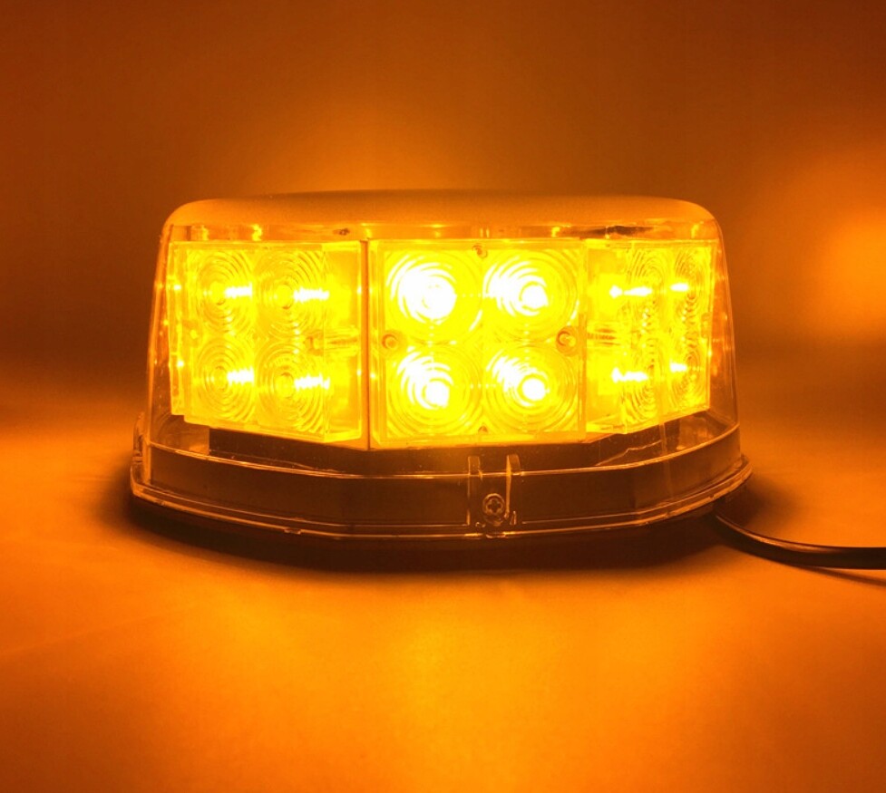 Lampa Ostrzegawcza Strobo Kogut LED 12-24V MAGNES - obrazek 4