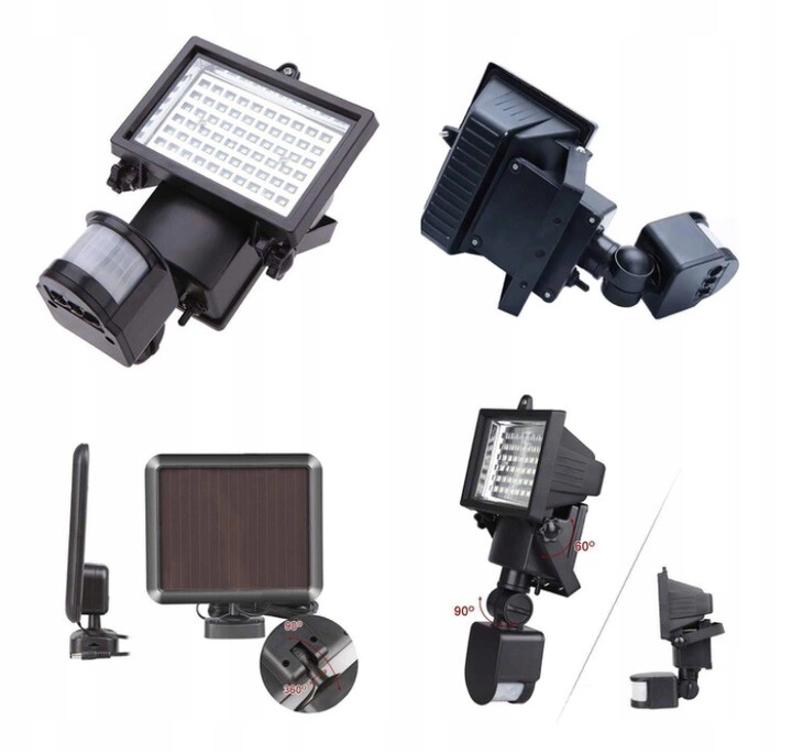 Lampa Solar 60 Led IP44 czujnik ruchu - obrazek 2