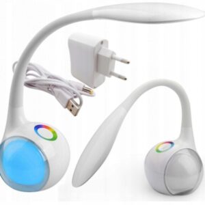 Lampka Biurkowa Led RGB + zasilacz